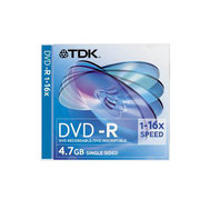 TDK DVD-R光盘单片装 (16X)