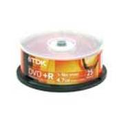 TDK 彩色系列 DVD+R 16速25片装(DVD+R47RDCB25BD-A橘色)