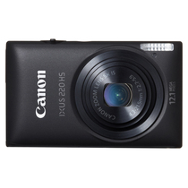 佳能ixus220hs数码相机黑色1210万像素27英寸液晶屏5倍光学变焦24mm