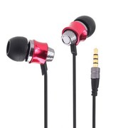 東格 HS301入耳式金属耳机手机/PC适用 艳绯红