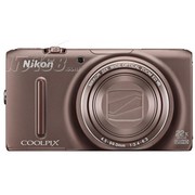尼康 S9500 数码相机 棕色(1811万像素 3英寸液晶屏 22倍光学变焦 25mm广角)