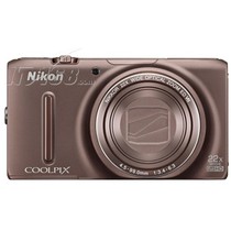 尼康 S9500 数码相机 棕色(1811万像素 3英寸液晶屏 22倍光学变焦 25mm广角)产品图片主图