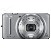尼康 S9200 数码相机 银色(1602万像素 3英寸液晶屏 18倍光学变焦 25mm广角)产品图片主图