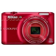 尼康 S6400 数码相机 红色(1602万像素 3英寸液晶屏 12倍光学变焦 25mm广角)