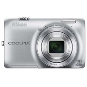 尼康 S6300 数码相机 银色(1602万像素 2.7英寸液晶屏 10倍光学变焦 25mm广角)