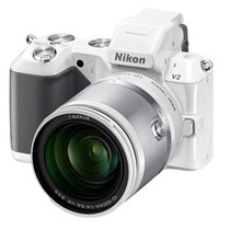 尼康 V2 微单套机 白色(VR 10-100mm f/4-5.6 镜头)产品图片主图