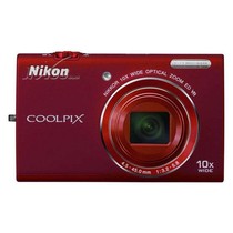 尼康 S6200 数码相机 红色(1600万像素 2.7英寸液晶屏 10倍光学变焦 25mm广角)产品图片主图