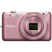 尼康 S6600 数码相机 粉色(1602万像素 2.7英寸翻转屏 12倍光学变焦 25mm广角)
