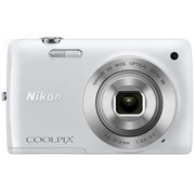 尼康 S4300 数码相机 白色(1602万像素 3英寸液晶触屏 6倍光学变焦 26mm广角)