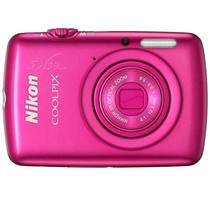 尼康 S01 数码相机 粉色(1014万像素 2.5英寸触摸屏 3倍光学变焦)产品图片主图