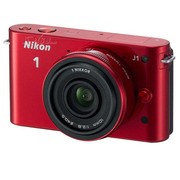 尼康 J1 微单套机 红色(10mm f/2.8 镜头)