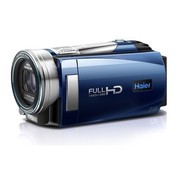 海尔 DV-Z10 全高清摄像机 蓝色(1080P全高清 10倍光学变焦 红外线夜视 背挂式电池)