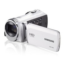 三星 HMX-F90 家用高清闪存数码摄像机 白色产品图片主图