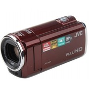 JVC GZ-E100RAC 高清闪存摄像机 红色 (251万像素 高清&标清双模式 增强防抖 延时/自动摄像)