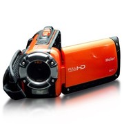 海尔 DV-WP1 高清防水摄像机 橙色(1080P高清摄像 IPX8国际最高等级防水 3英寸高清屏 精钢保护)