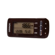 欧姆龙 电子卡路里计步器脂肪检测仪 HJA-308-BW 棕色