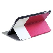 奇克摩克 魅彩拼色系列 苹果iPad Air保护壳/保护套 iPad Air壳 iPad5保护套 玫红色