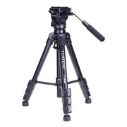 云腾 VT-8008 微电影级专业大型三脚架云台套装 微单数码单反相机摄像机用 优质铝合金三角架黑色