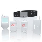 岡祈 HQ-12 LCD智能GSM报警器 电话卡防盗报警器 感应安防报警系统( 室内 语音 红外 无线防盗器)