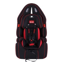 感恩汽车儿童安全座椅车用宝宝座椅车载婴儿椅9个月12岁适用红黑色