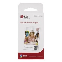 LG PS2203 Pocket Photo 2.0  口袋相印机 趣拍得 专用相纸 30张/盒产品图片主图