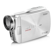 海尔 DV-V80 全高清摄像机 珍珠白(1080P全高清 5倍光学变焦 3寸高清触摸屏 支持双卡储存)