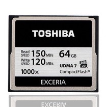 东芝 EXCERIA CF存储卡 64G 极至瞬速 读150M写120M 1000倍速/VPG-20产品图片主图