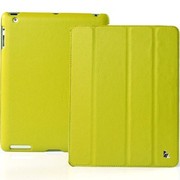 杰森克斯（jisoncase） 苹果iPad2/3/4纯手工支架保护套 时尚绚丽 高档荔枝皮款 橄榄绿 JS-IPD-07I73