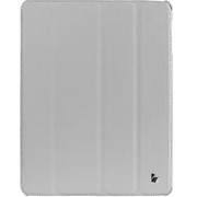 杰森克斯（jisoncase） 苹果iPad2/3/4纯手工支架保护套 时尚绚丽 高档荔枝皮款 浅灰色 JS-IPD-07I60