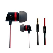 魅即 Angell202 入耳式线控通话耳机 适用于三星小米苹果 苹果版-黑红产品图片主图