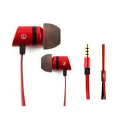 魅即 Angell202 入耳式线控通话耳机 适用于三星小米苹果 安卓版-红黑
