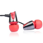耐翔 A50 手机专用线控耳机 入耳式魔音耳塞带话筒 红黑