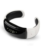 酷道 F4智能手环手镯蓝牙手表穿戴车载免提通话腕表震动提醒手机平板通用耳机 白色