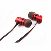 魅即 Angell202 入耳式线控通话耳机 适用于三星小米苹果 苹果版-红黑