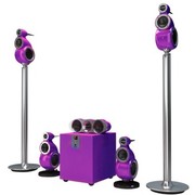 山水 UX30DM/C 家庭影院 鹦鹉螺5.1声道发烧型套装家庭影院 电视专用(紫色)