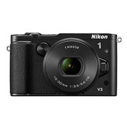 尼康 Nikon 1 V3 微单 10-30mm套机 可换镜数码相机(黑色)