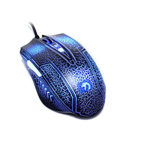 新盟 珠光蛇 有线 游戏鼠标 英雄联盟游戏 发光CF/LOL 蓝色产品图片主图