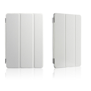MATE 苹果iPad mini保护套smart cover 后壳mini2超薄支架保护 白色