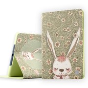 MATE 苹果iPad Air保护套/保护壳 多位支撑 时尚iPad5皮套带休眠 彩绘系列 魔法兔兔