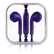 果立方 入耳式带麦手机耳机/耳麦  适用于三星/苹果/HTC/小米/魅族 优雅紫