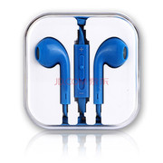 果立方 入耳式带麦手机耳机/耳麦  适用于三星/苹果/HTC/小米/魅族 海天蓝