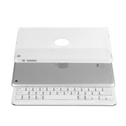 航世 超薄键盘盖 苹果ipad air蓝牙键盘金属保护套 也适合air2 白色键盘+黄色保护套
