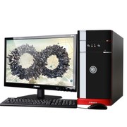 清华同方 精锐X850H-BI02 台式电脑(四核i5-4460 4G 500G GT705独显 前置USB3.0 win7)