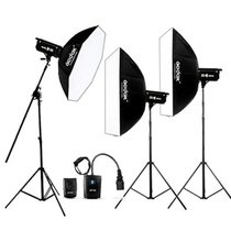 神牛 DP400W摄影棚影室灯闪光灯摄影灯三灯套装 柔光箱人像服装模特影棚设备器材产品图片主图