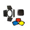 金贝 JB-A附件 四叶挡光板+蜂窝网+红黄蓝色片 55度标准灯罩专用产品图片1