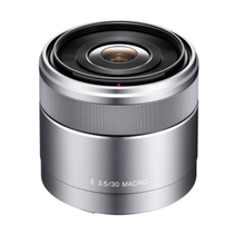 索尼 E 30mm F3.5 E30F3.5 微距 微单镜头 SEL30M35 银色产品图片主图