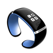 酷道 L12S智能手环蓝牙智能手表腕表手镯全球首款OLED触控穿戴健康设备手机伴侣计步器 蓝色