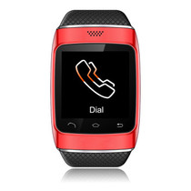 酷道 S12触屏蓝牙智能手表手环腕表计步器智能穿戴免提通话手机伴侣 红色产品图片主图
