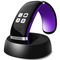 智蝶科技 OLED电容触摸屏蓝牙智能手环/智能手镯 无辐射手机伴侣 L12(紫色+黑色)产品图片1