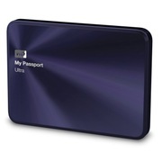 西部数据 My Passport Ultra 金属版USB3.0 1TB 超便携移动硬盘 (宝石蓝)BTYH0010BBA
